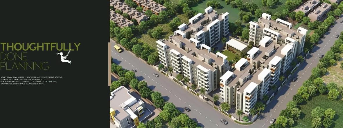 3D Elevation of real estate project Roscoe   Ambitious Living located at Bholav, Bharuch, Gujarat