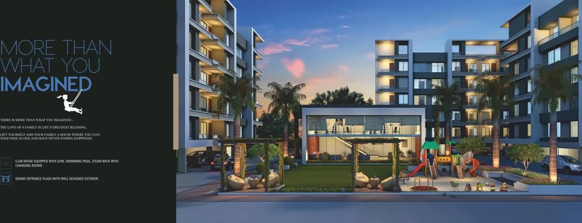 3D Elevation of real estate project Roscoe   Ambitious Living located at Bholav, Bharuch, Gujarat