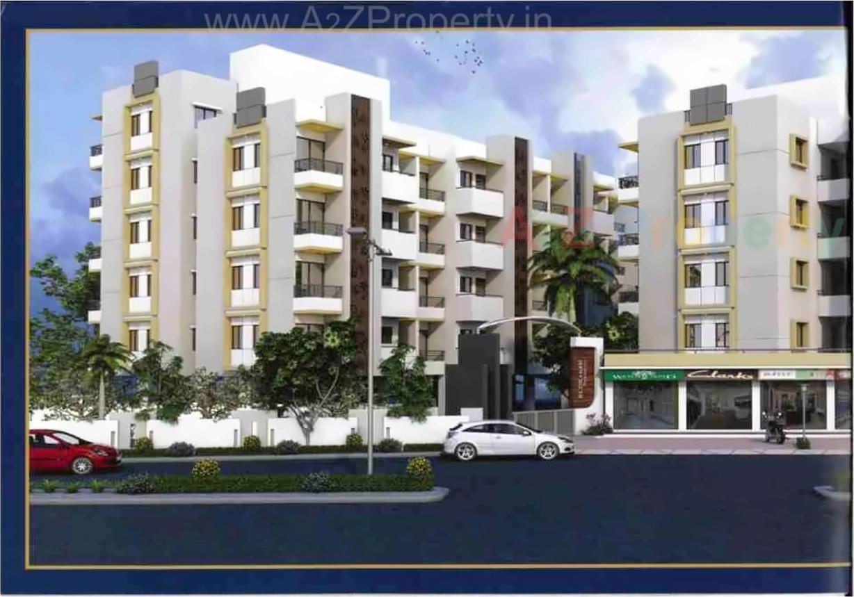 3D Elevation of real estate project Rudraksh Residency located at Vadadala, Bharuch, Gujarat