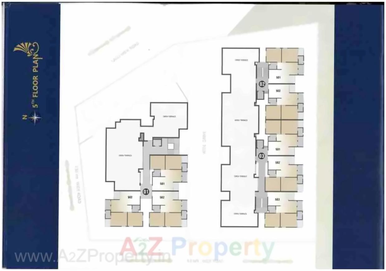 Layout of real estate project Rudraksh Residency located at Vadadala, Bharuch, Gujarat