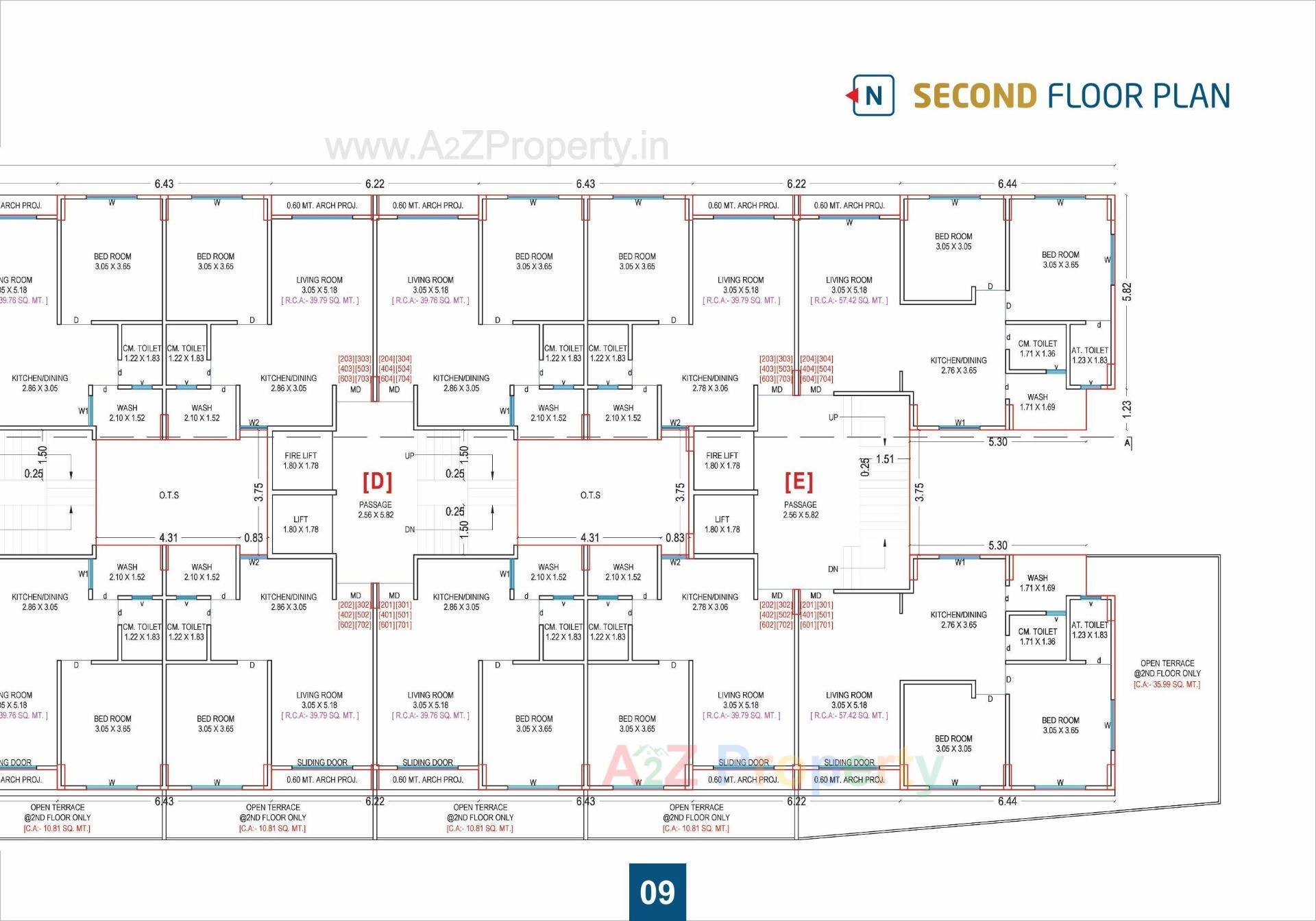 Layout of real estate project Sagar Residency located at Chavaj, Bharuch, Gujarat