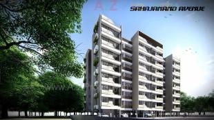 Elevation of real estate project Sahajanand Avenue located at Zadeshwar, Bharuch, Gujarat