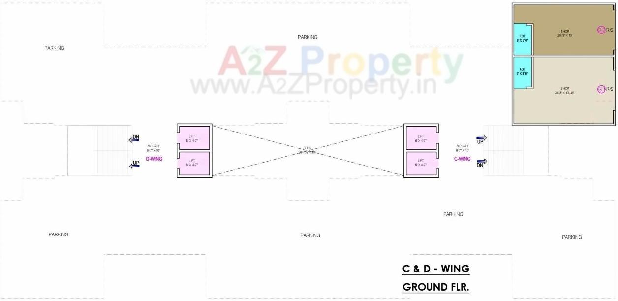 Layout of real estate project Sahajanand Avenue located at Zadeshwar, Bharuch, Gujarat
