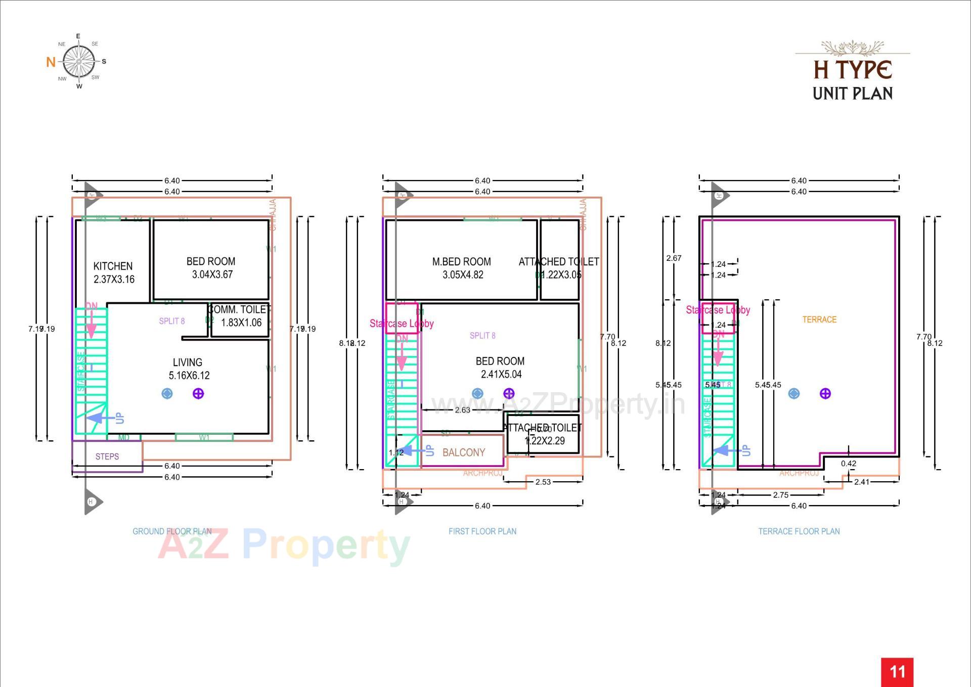 Layout of real estate project Sahajanand Green City located at Chavaj, Bharuch, Gujarat