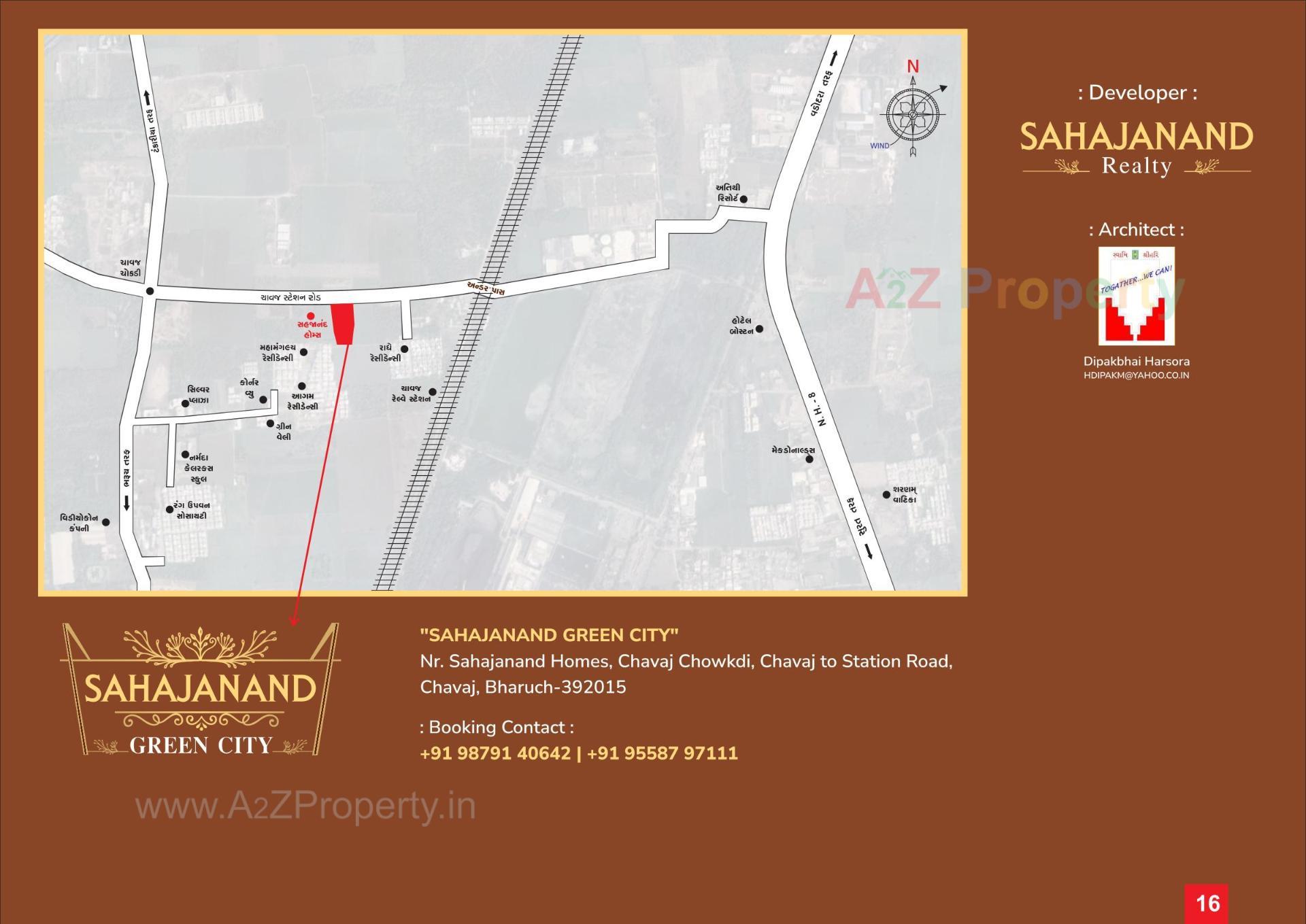  of real estate project Sahajanand Green City located at Chavaj, Bharuch, Gujarat