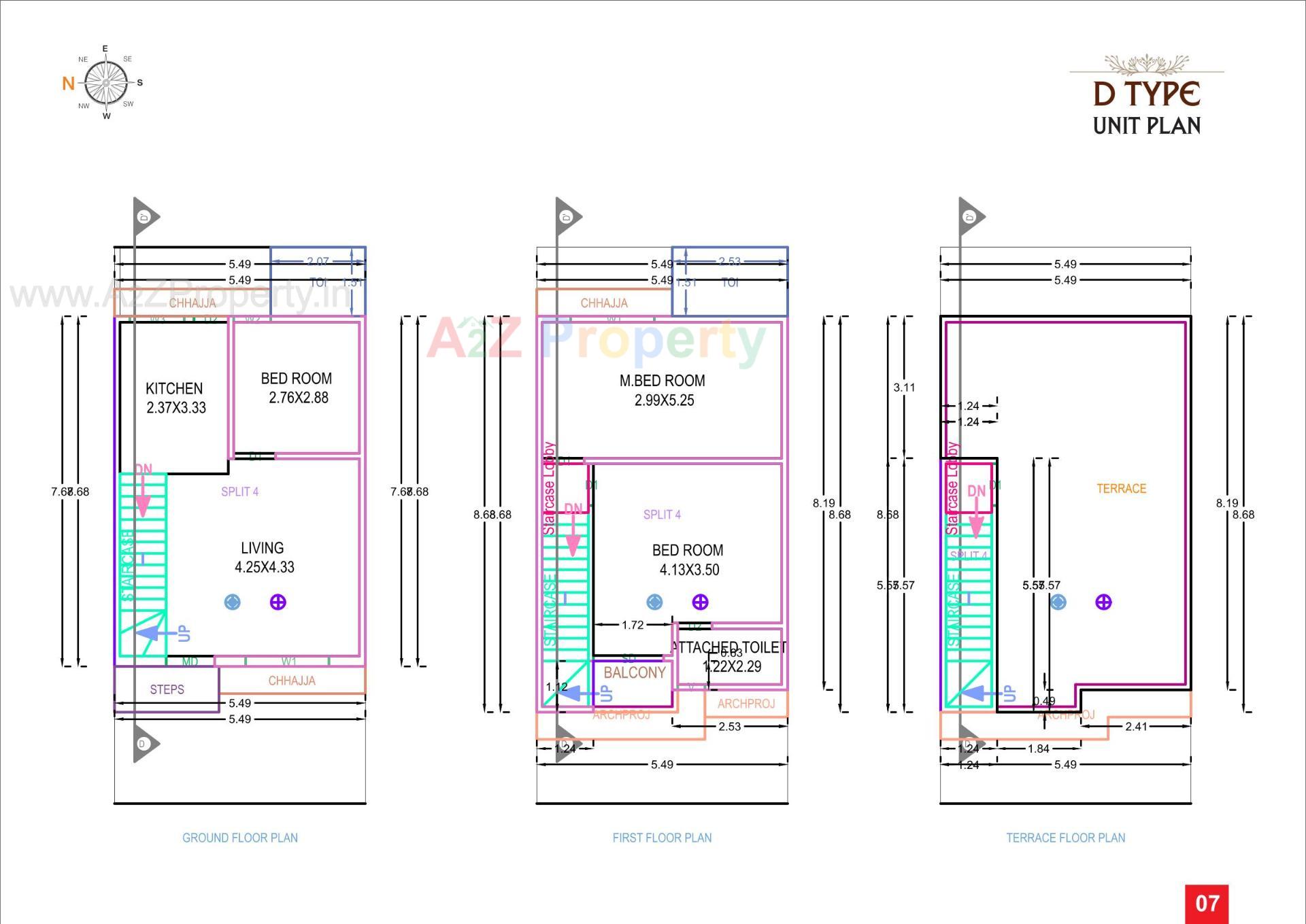 Layout of real estate project Sahajanand Green City located at Chavaj, Bharuch, Gujarat
