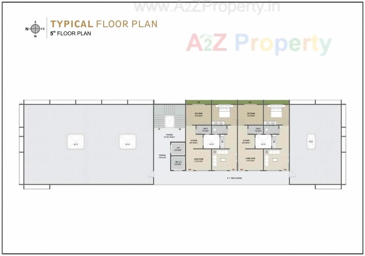 Layout of real estate project Sahjanand Luxuria located at Umraj, Bharuch, Gujarat