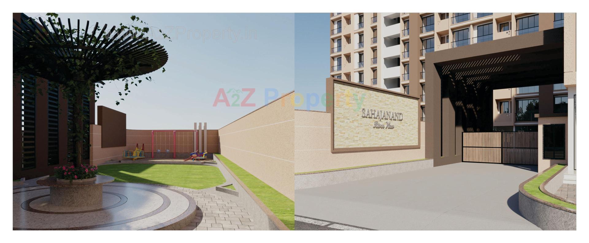 3D Elevation of real estate project Sahjanand Riverview located at Tavra, Bharuch, Gujarat