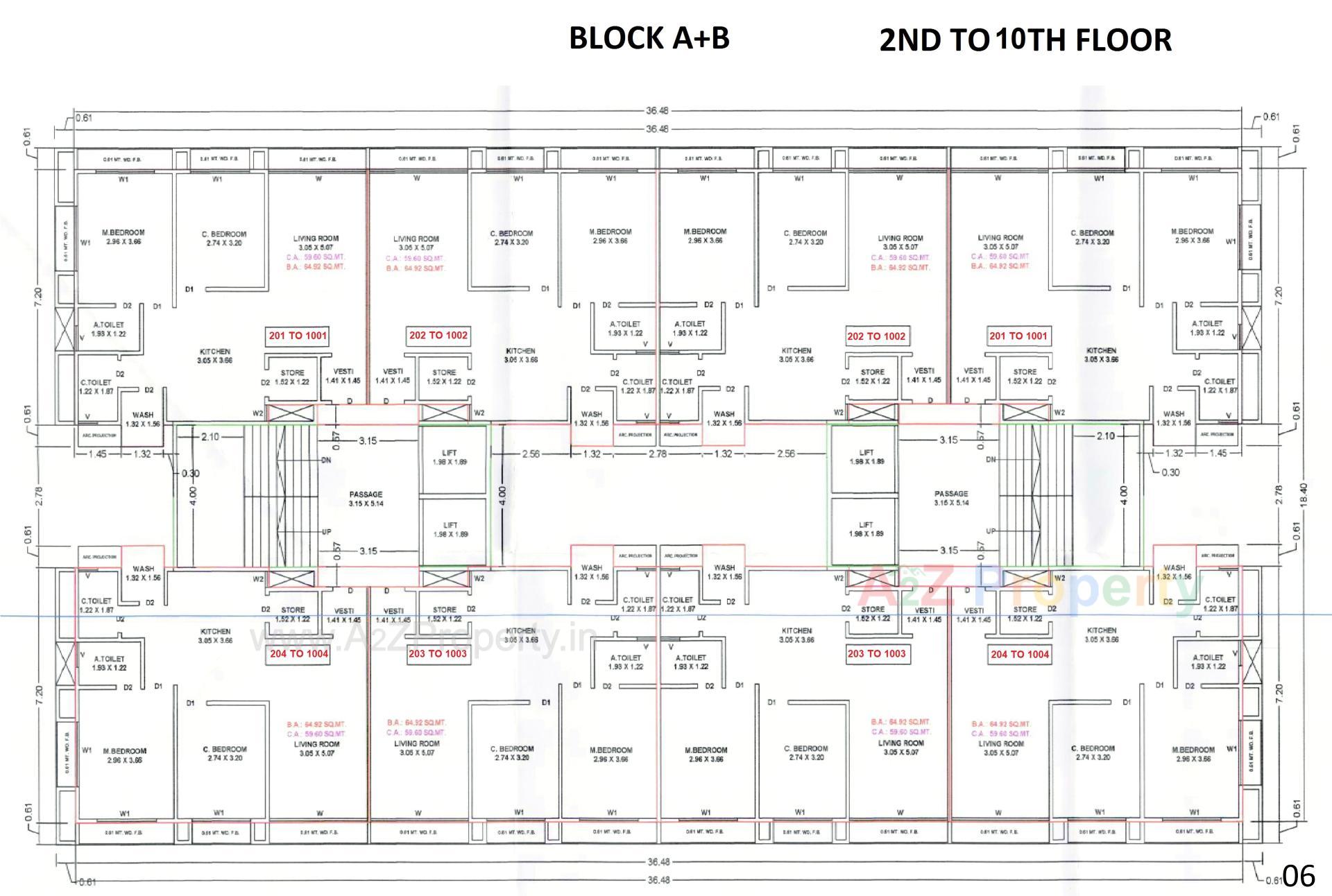 Layout of real estate project Sai Heaven located at Zadeshwar, Bharuch, Gujarat