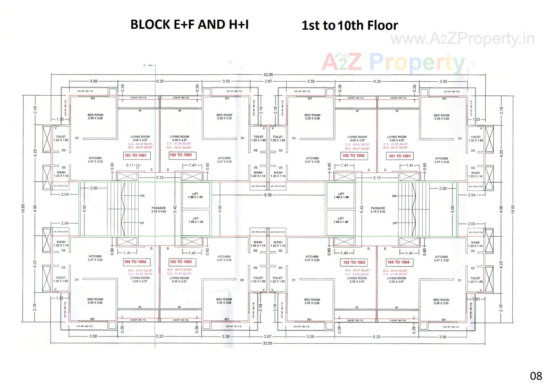 Layout of real estate project Sai Heaven located at Zadeshwar, Bharuch, Gujarat