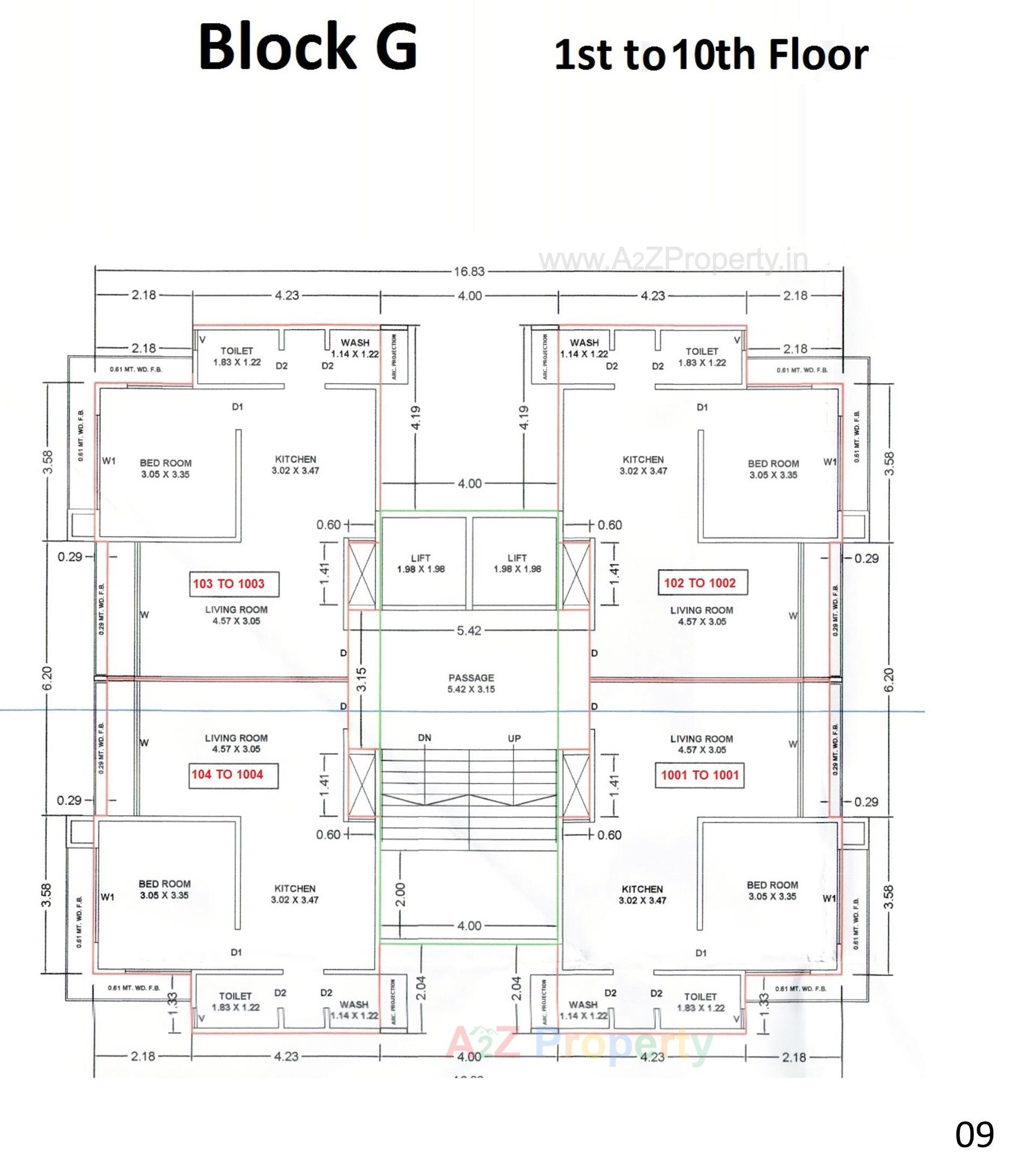 Layout of real estate project Sai Heaven located at Zadeshwar, Bharuch, Gujarat