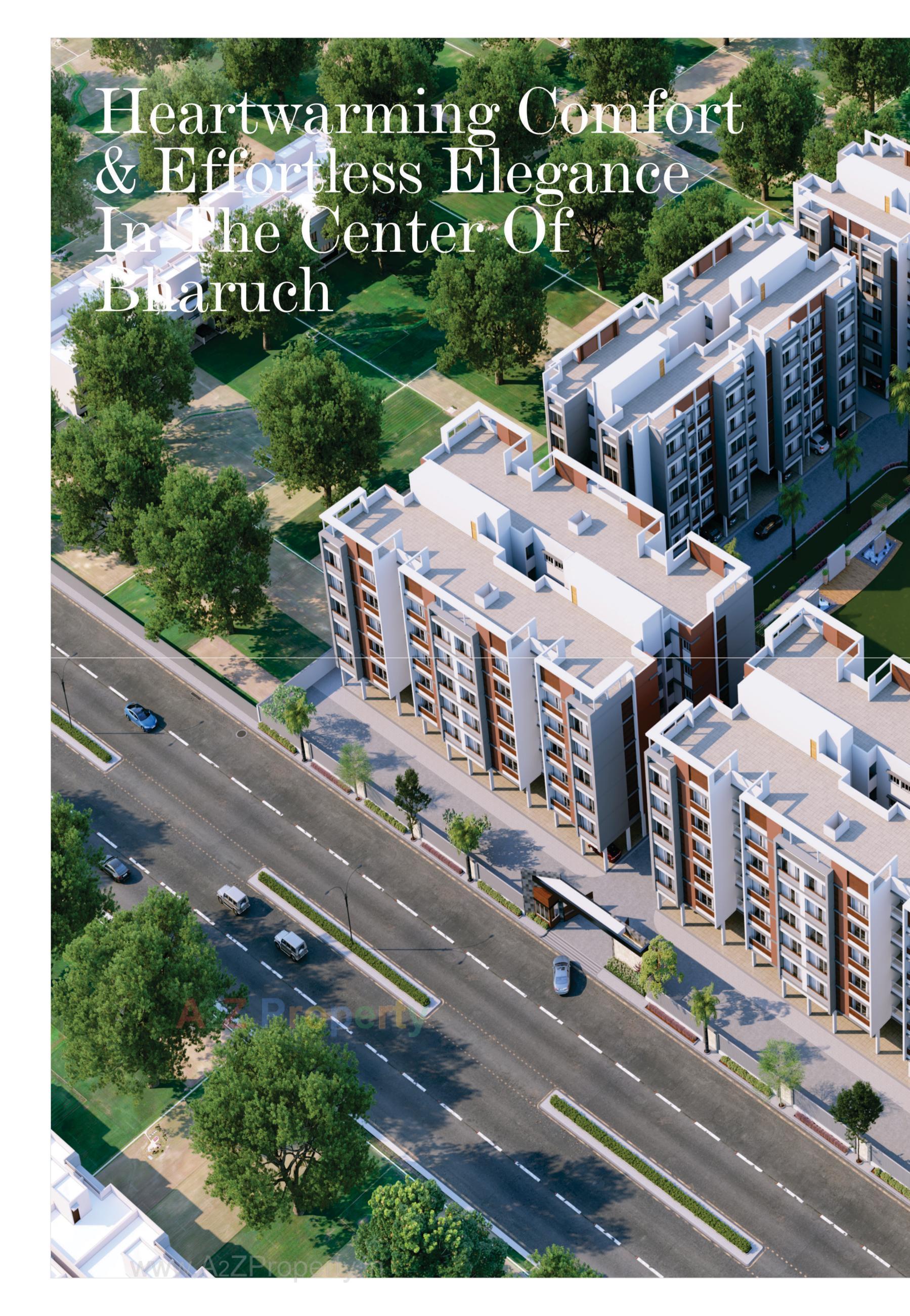 3D Elevation of real estate project Samruddhi Residency located at Bholav, Bharuch, Gujarat