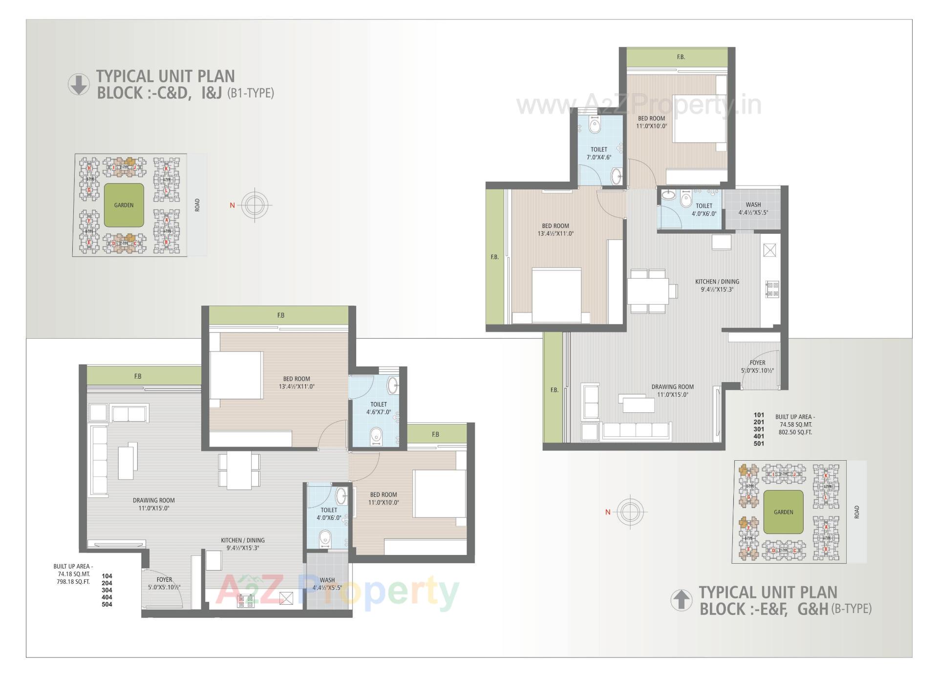 Layout of real estate project Samruddhi Residency located at Bholav, Bharuch, Gujarat
