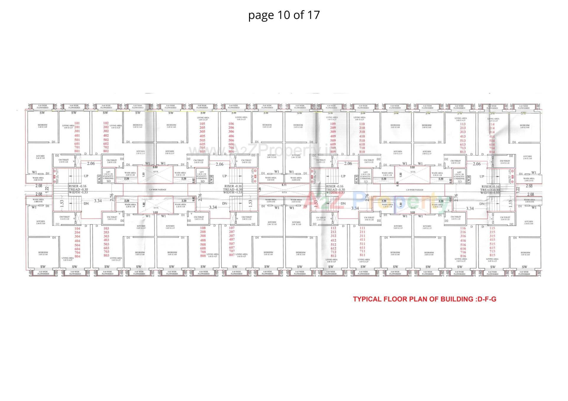 Layout of real estate project Sarjan Tower located at Bhadkodra, Bharuch, Gujarat