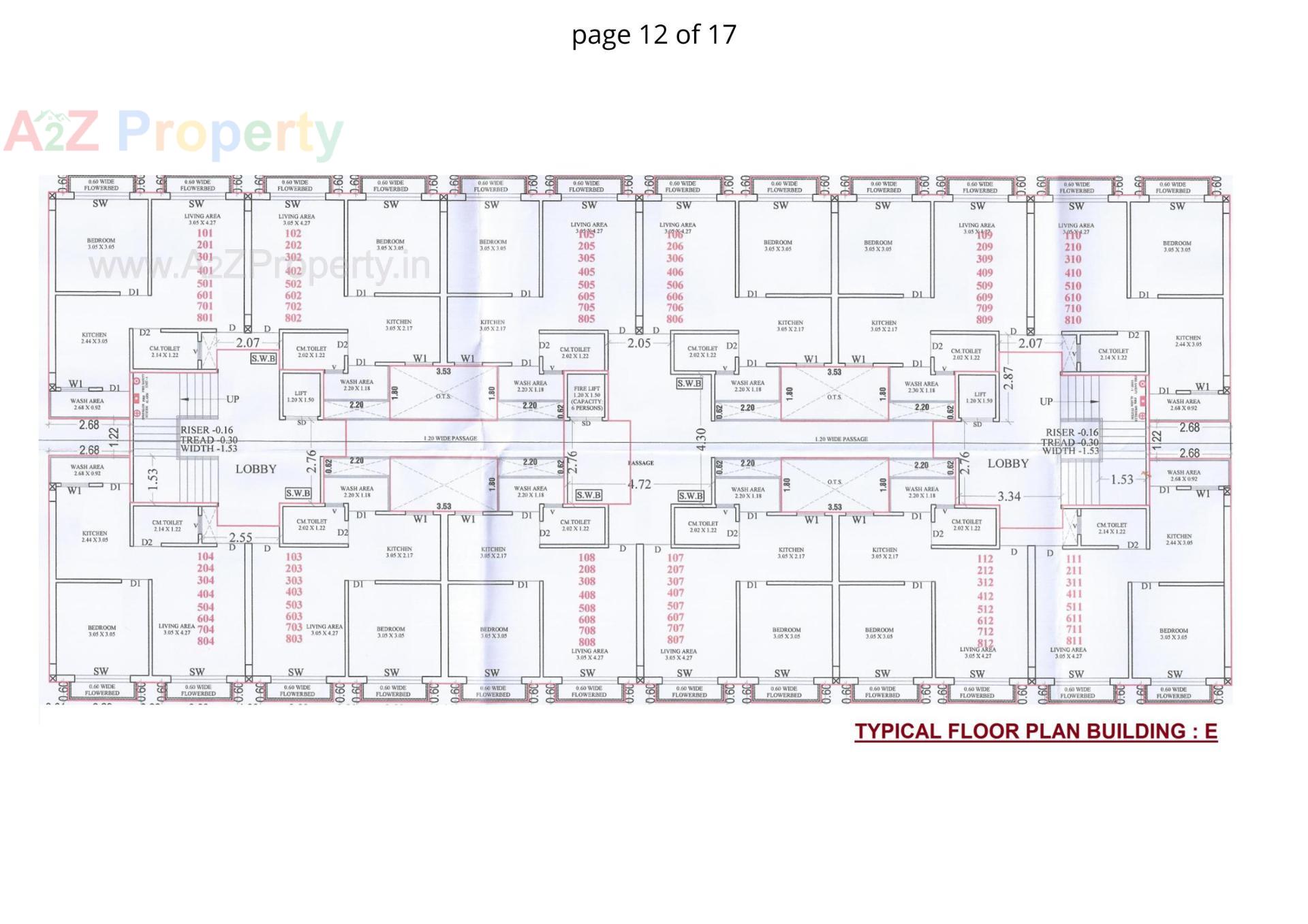 Layout of real estate project Sarjan Tower located at Bhadkodra, Bharuch, Gujarat