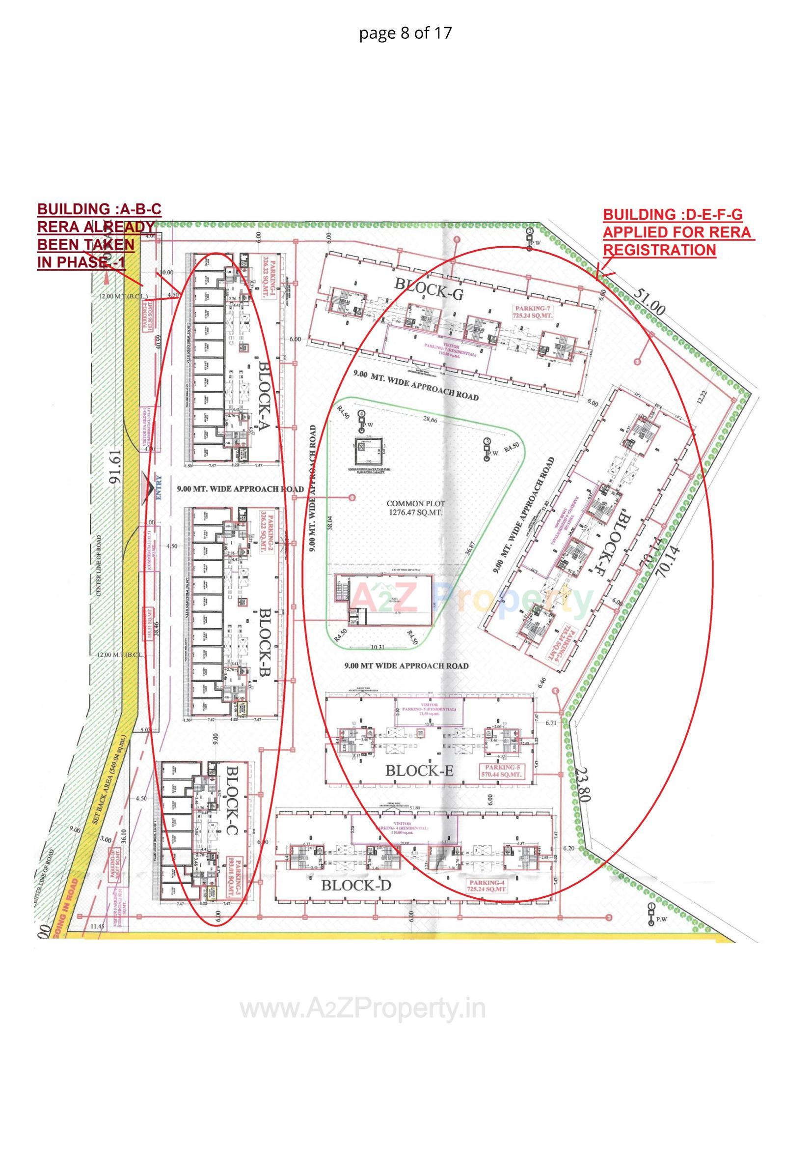  of real estate project Sarjan Tower located at Bhadkodra, Bharuch, Gujarat