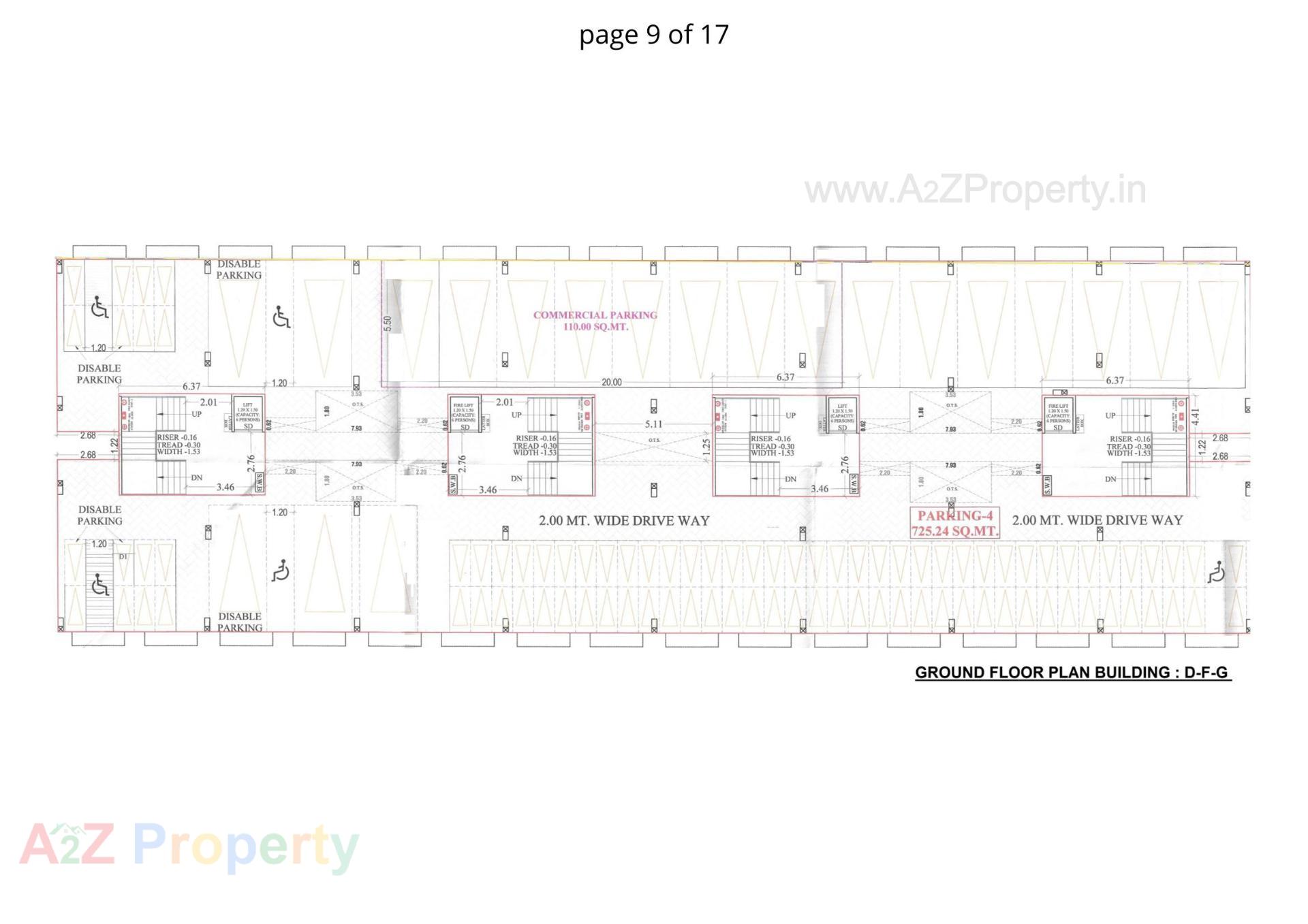 Layout of real estate project Sarjan Tower located at Bhadkodra, Bharuch, Gujarat