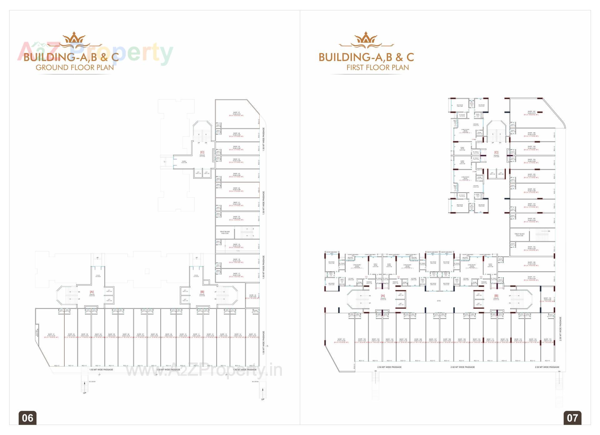 Layout of real estate project Sarthi Height located at Kosamdi, Bharuch, Gujarat