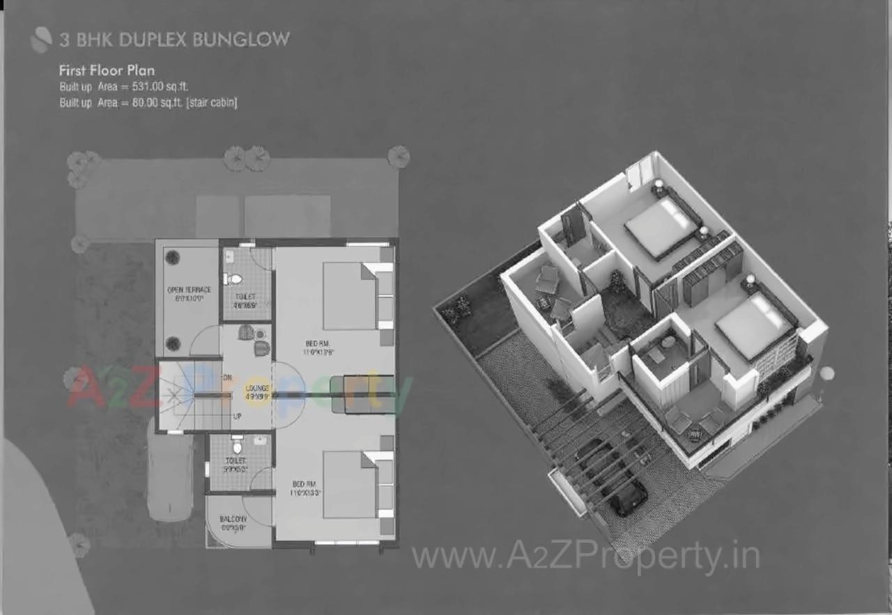 Layout of real estate project Sentosa Heights located at Vadadala, Bharuch, Gujarat