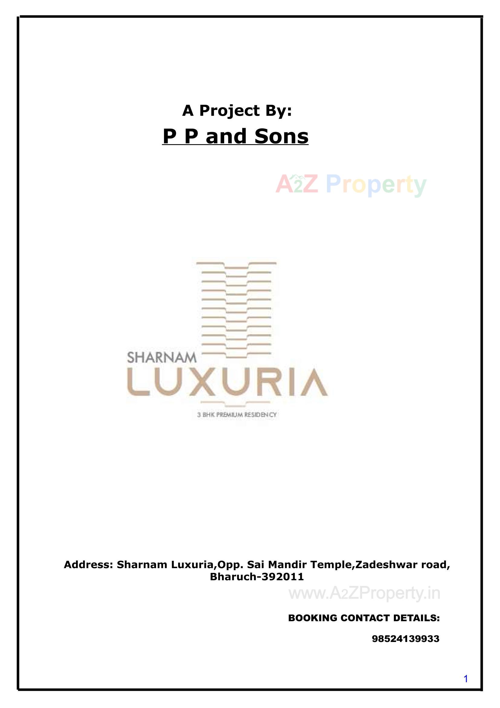  of real estate project Sharnam Luxuria located at Jhadeshwar, Bharuch, Gujarat