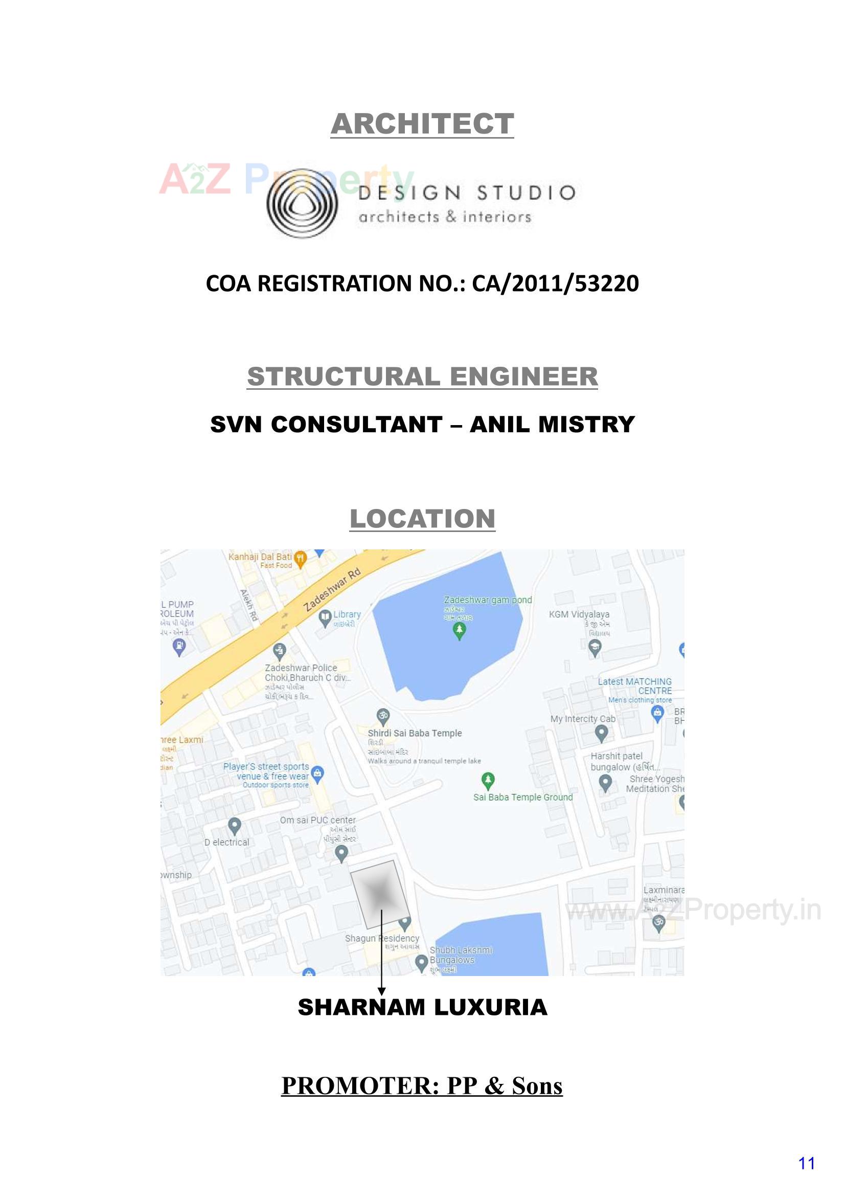  of real estate project Sharnam Luxuria located at Jhadeshwar, Bharuch, Gujarat