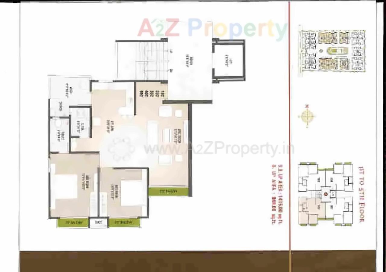 Layout of real estate project Sharnam Residency located at Zadeshwar, Bharuch, Gujarat