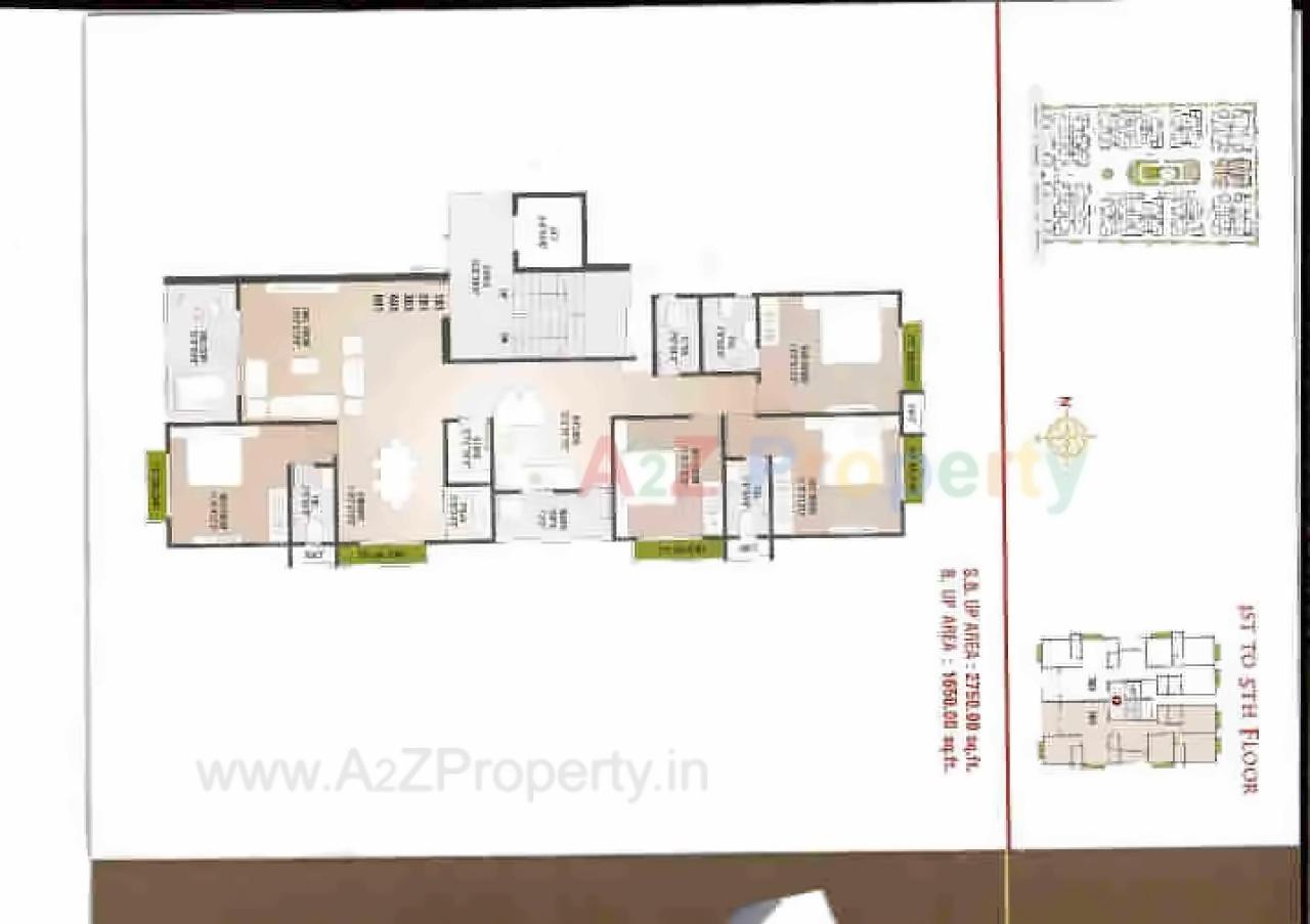 Layout of real estate project Sharnam Residency located at Zadeshwar, Bharuch, Gujarat