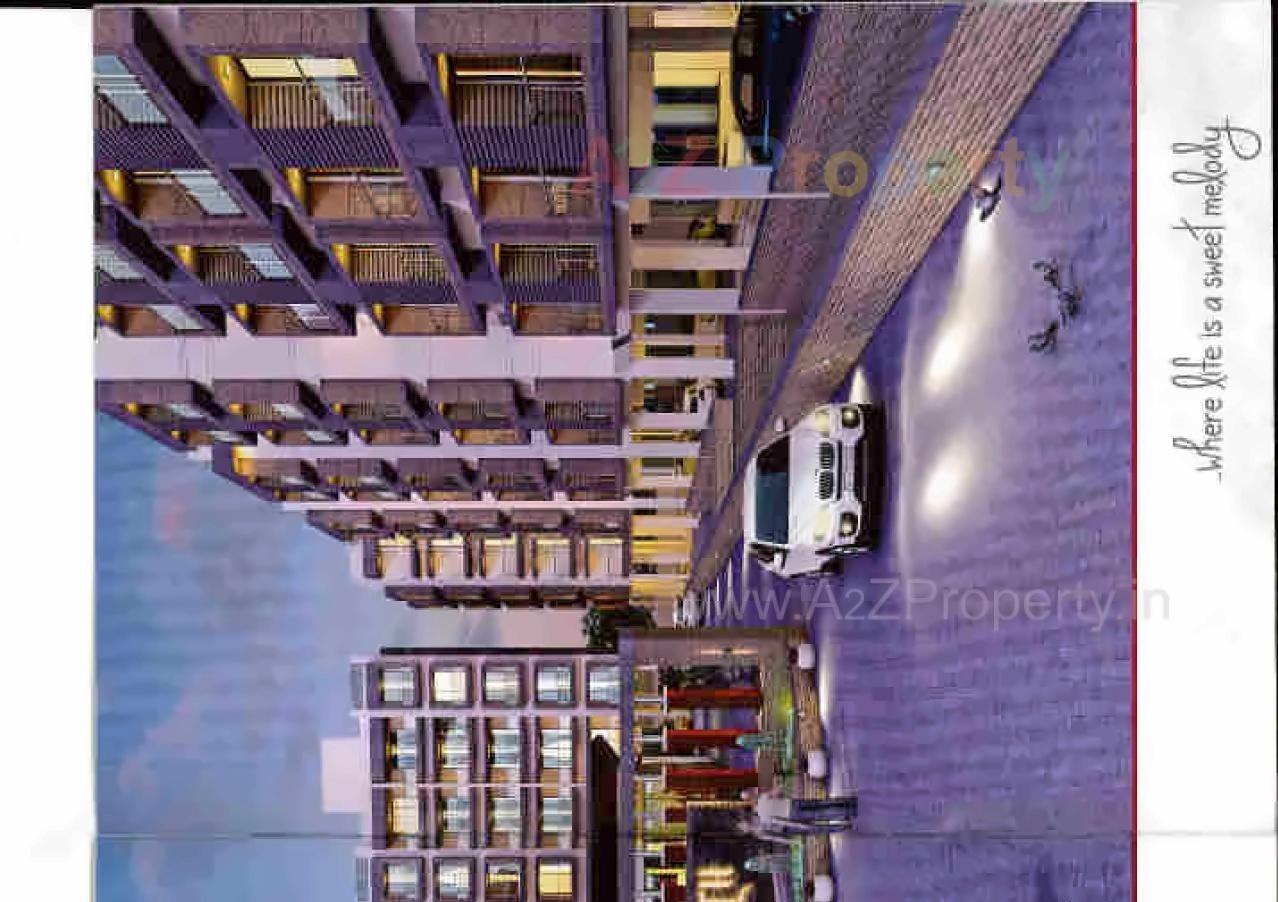 3D Elevation of real estate project Sharnam Residency located at Zadeshwar, Bharuch, Gujarat