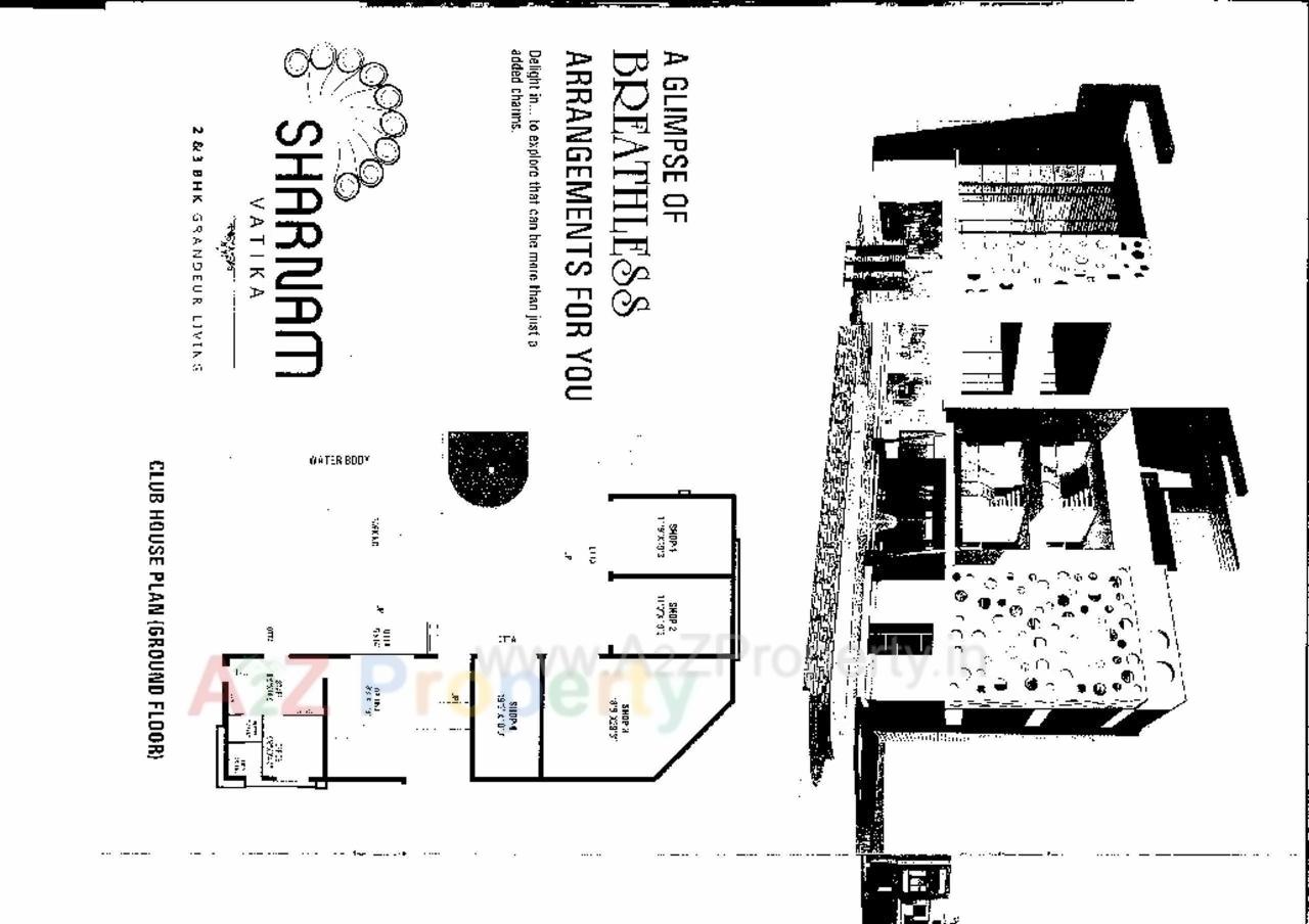 Layout of real estate project Sharnam Vatika located at Vadadala, Bharuch, Gujarat