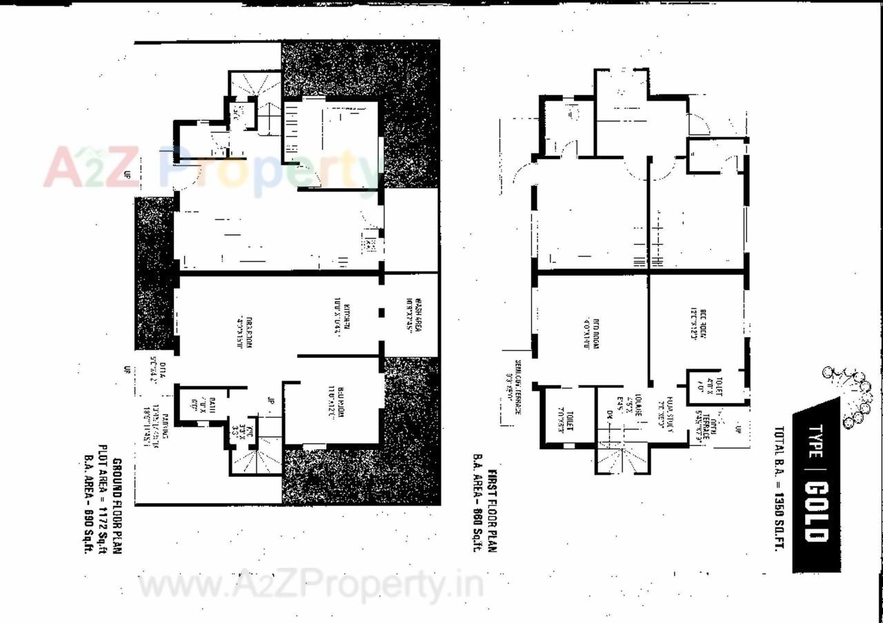 Layout of real estate project Sharnam Vatika located at Vadadala, Bharuch, Gujarat