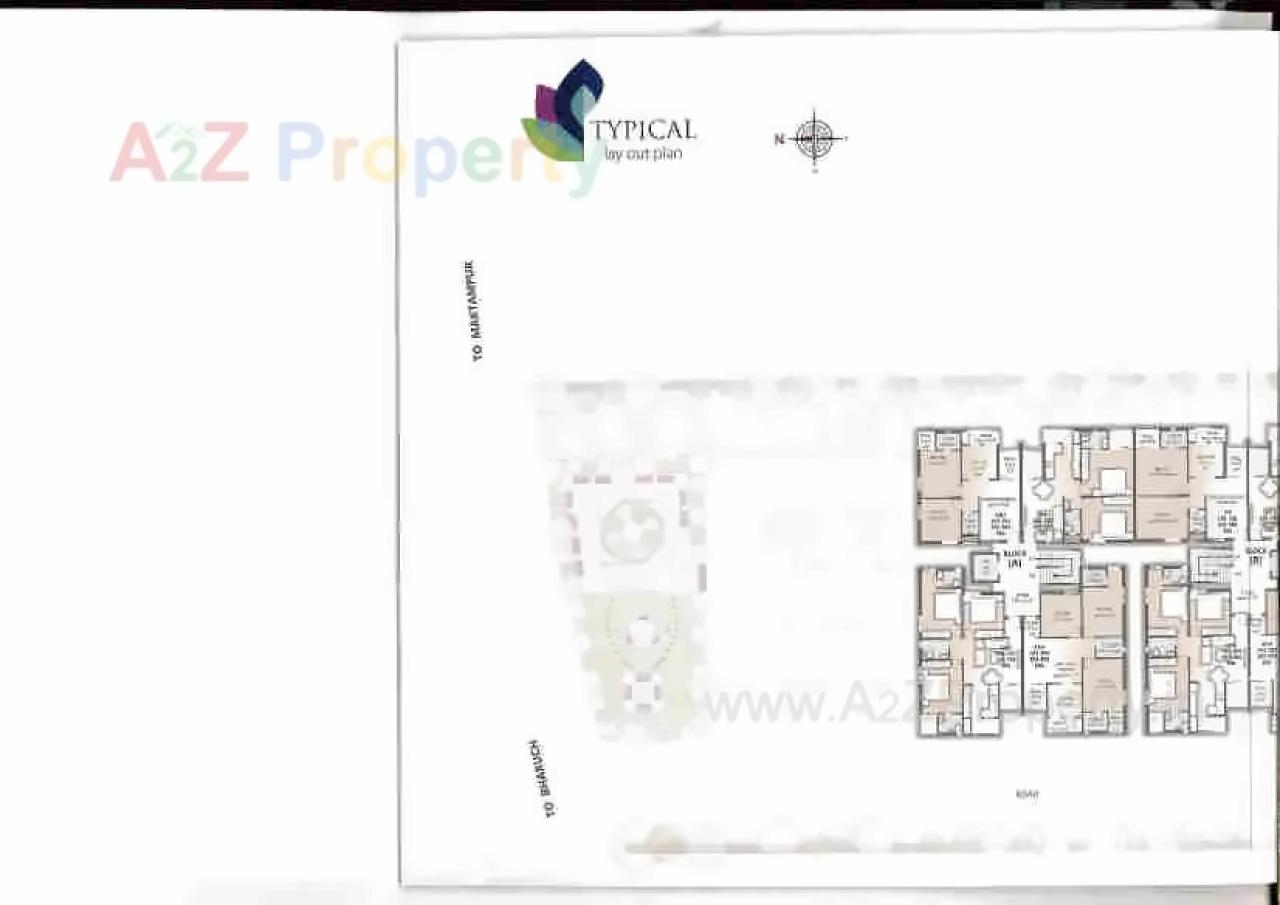 Layout of real estate project Shilpi Dream located at Maktampur, Bharuch, Gujarat