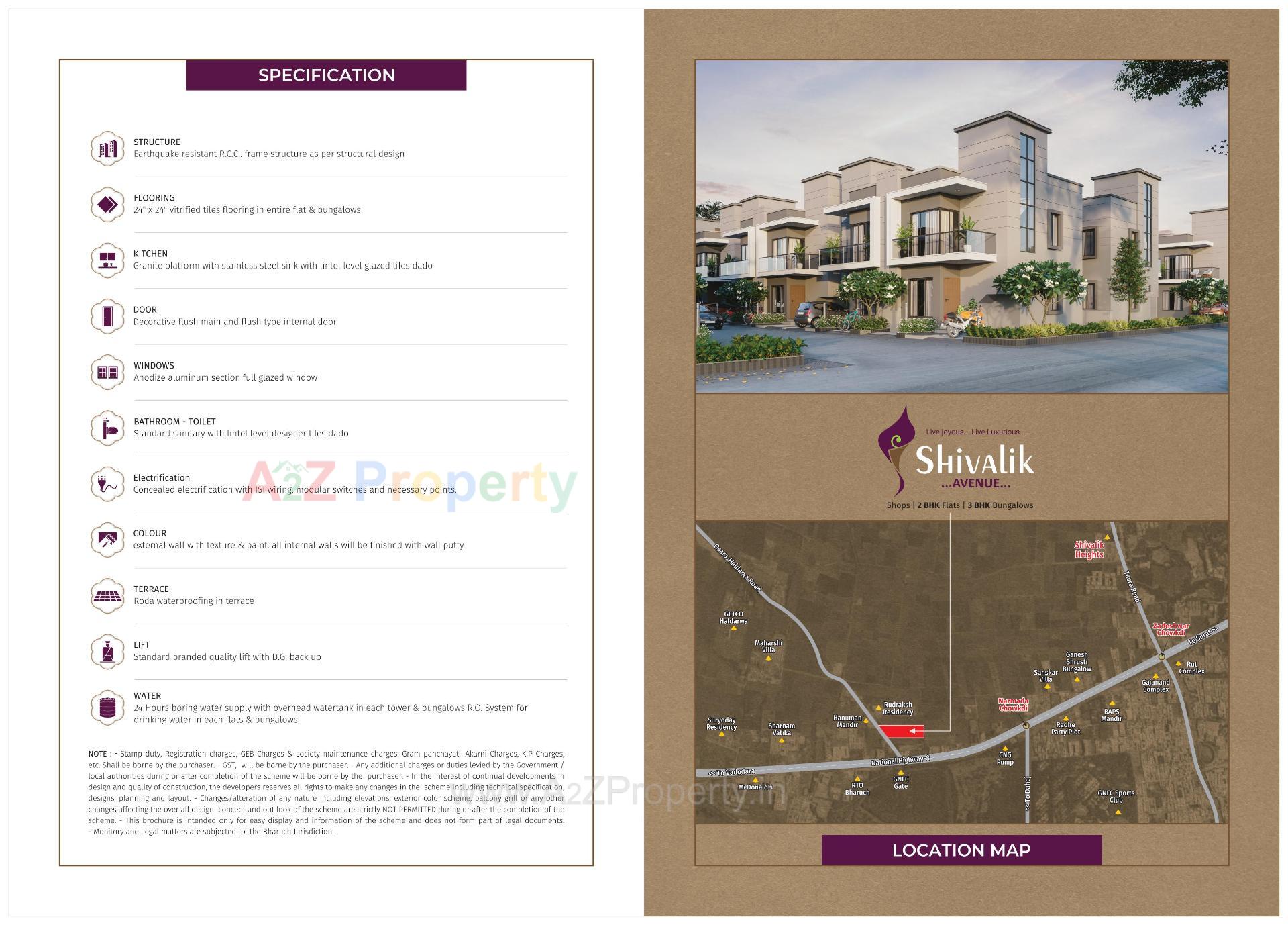  of real estate project Shivalik Avenue located at Vadadla, Bharuch, Gujarat