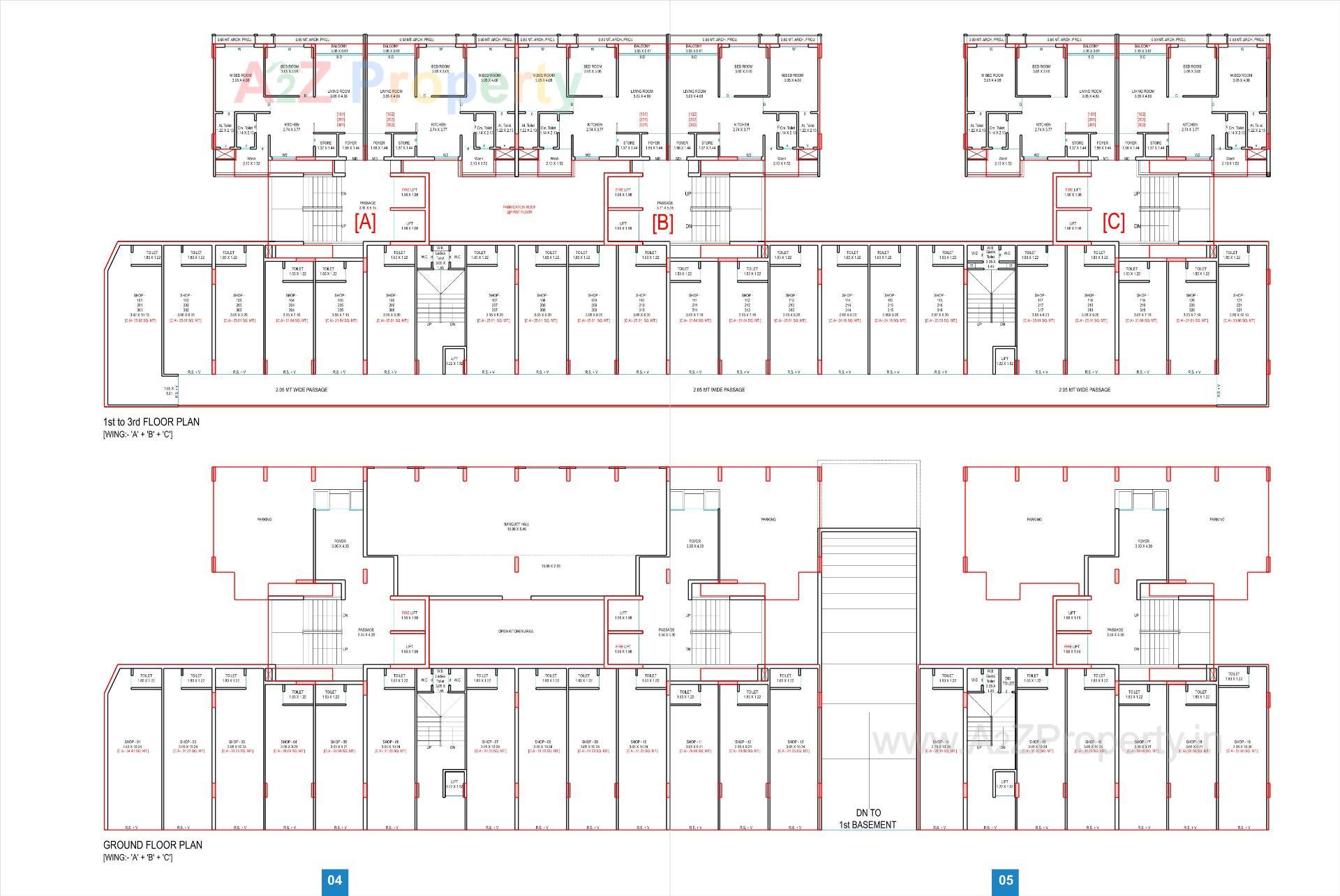 Layout of real estate project Shivalik Rivera located at Zadeshwar, Bharuch, Gujarat