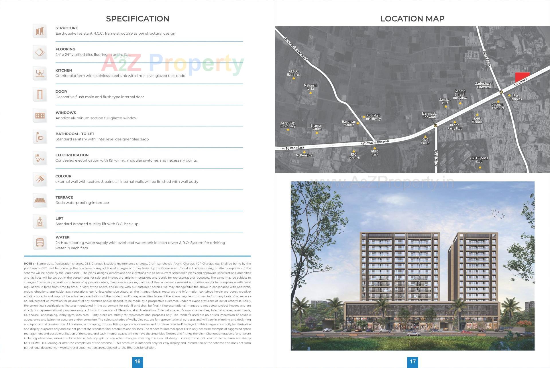 of real estate project Shivalik Rivera located at Zadeshwar, Bharuch, Gujarat