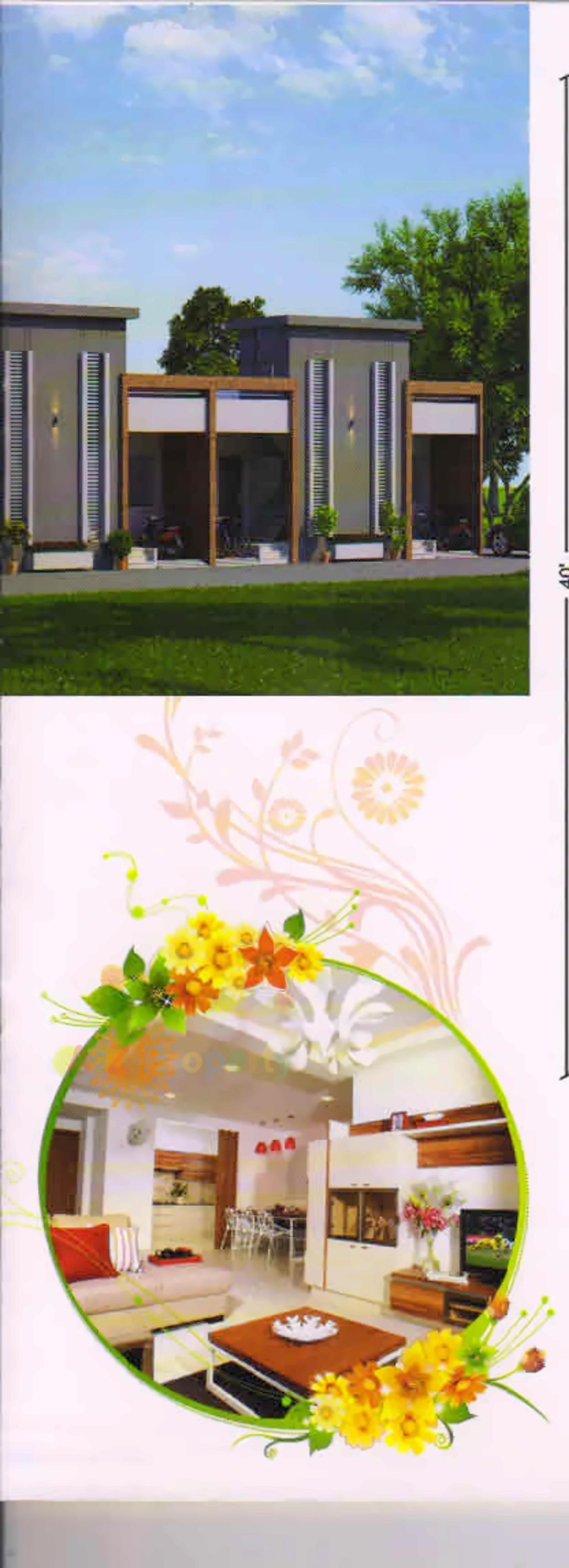 3D Elevation of real estate project Shree Ambica Row House located at Gadkhol, Bharuch, Gujarat