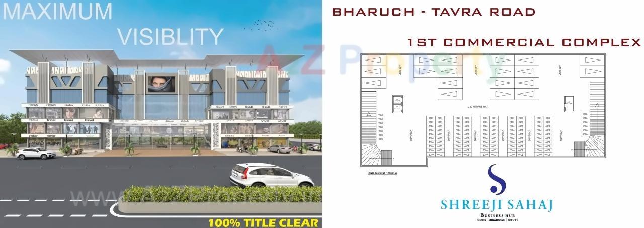  of real estate project Shreeji Sahaj Business Hub located at Zadeshwar, Bharuch, Gujarat