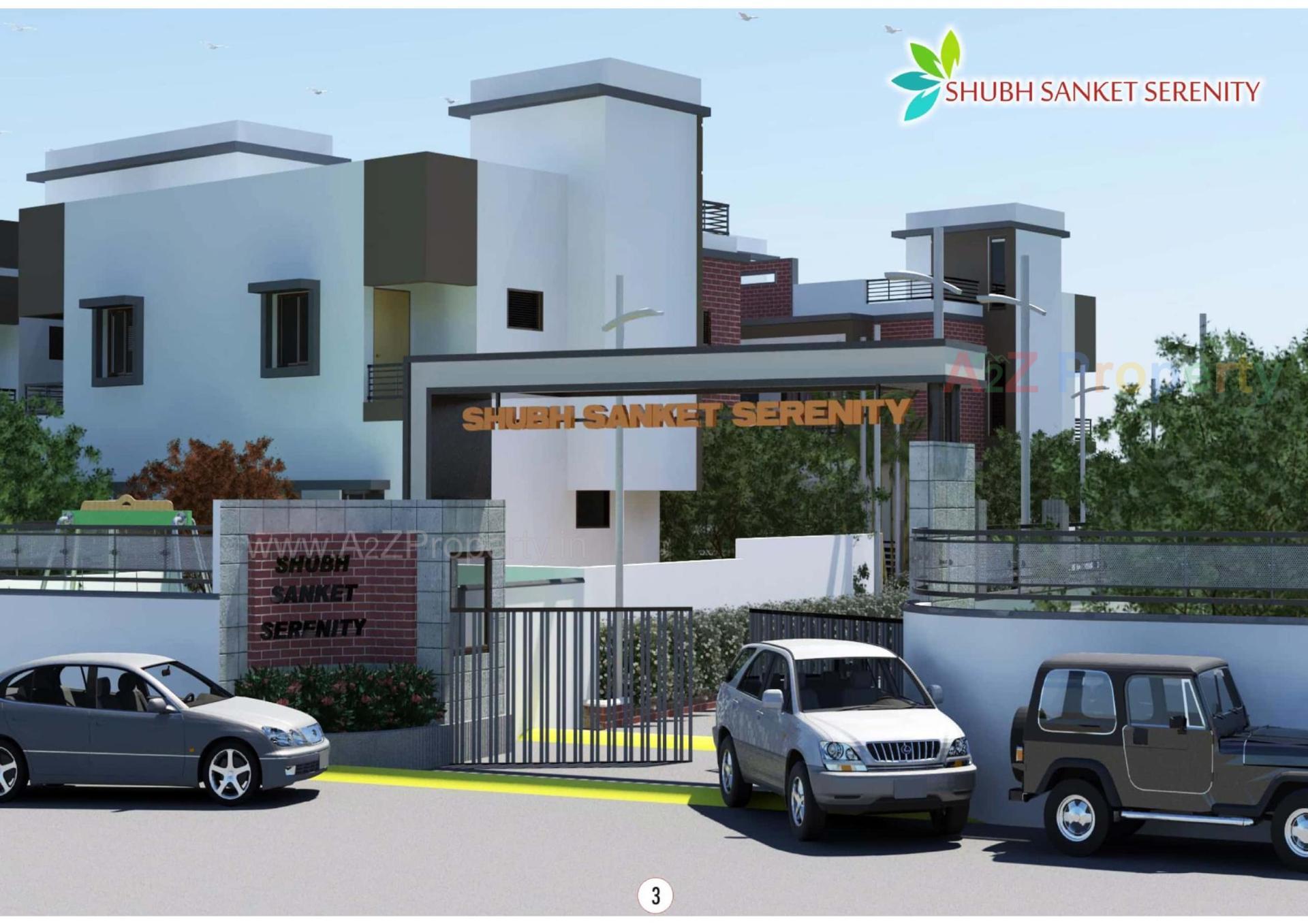 3D Elevation of real estate project Shubh Sanket Serenity located at Tavara, Bharuch, Gujarat