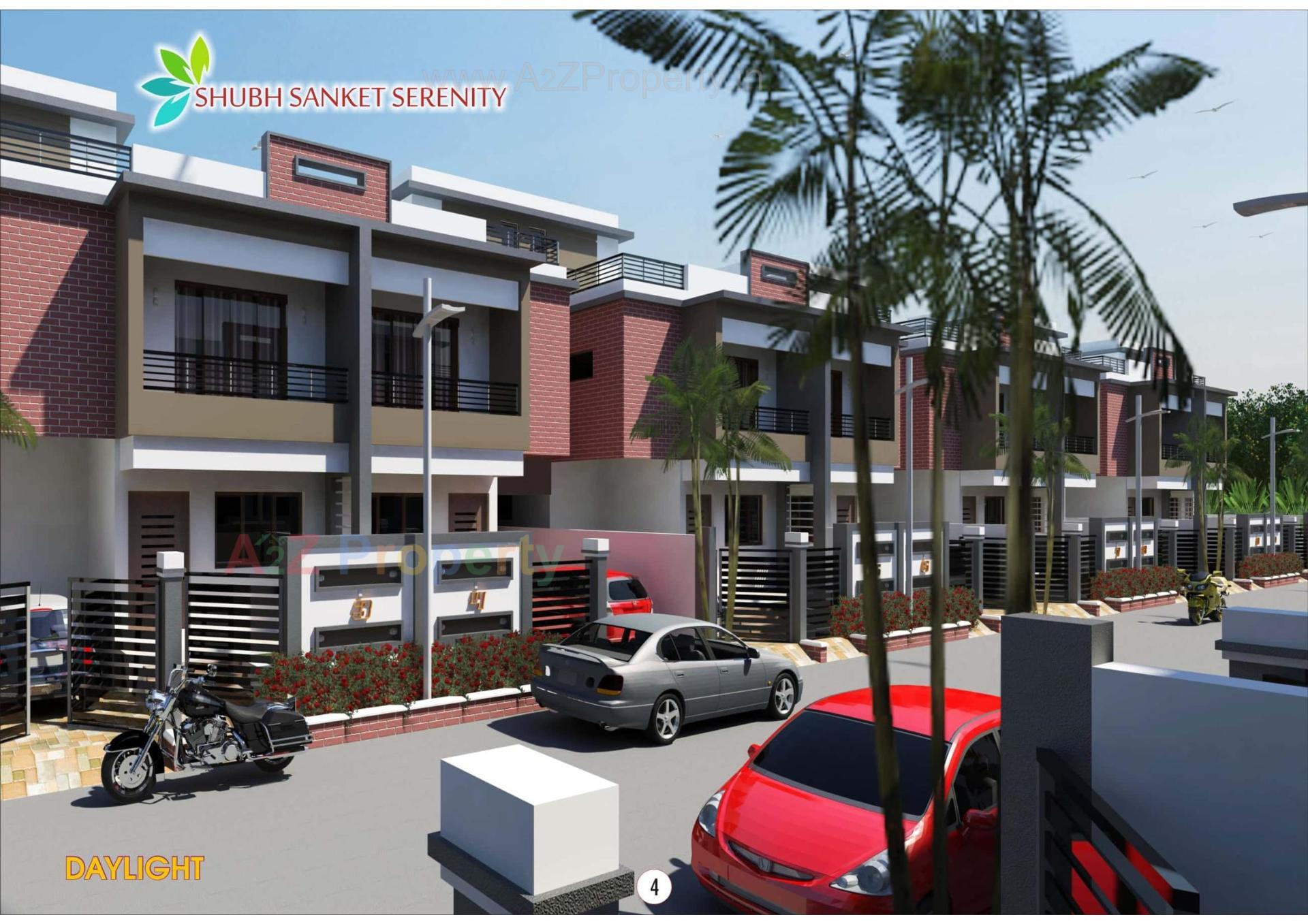 3D Elevation of real estate project Shubh Sanket Serenity located at Tavara, Bharuch, Gujarat