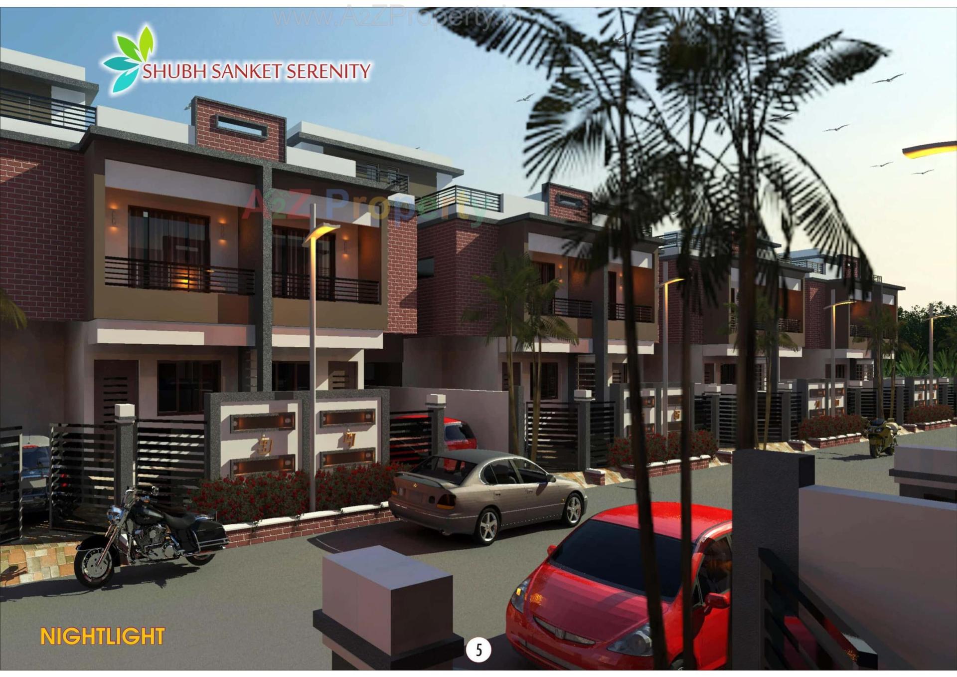 3D Elevation of real estate project Shubh Sanket Serenity located at Tavara, Bharuch, Gujarat