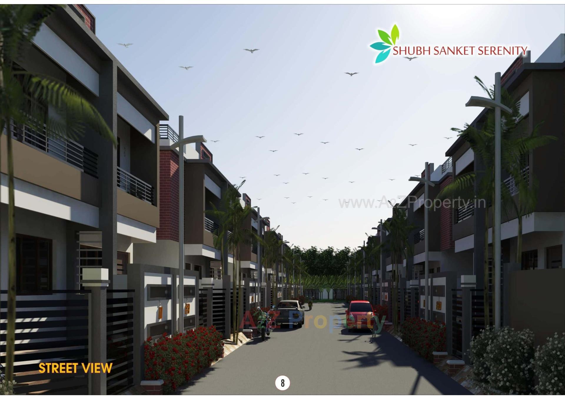 3D Elevation of real estate project Shubh Sanket Serenity located at Tavara, Bharuch, Gujarat