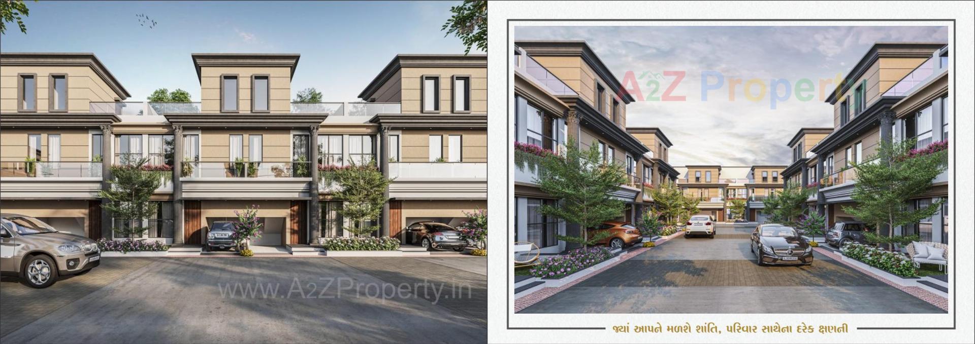 3D Elevation of real estate project Shubham Hills located at Tavra, Bharuch, Gujarat