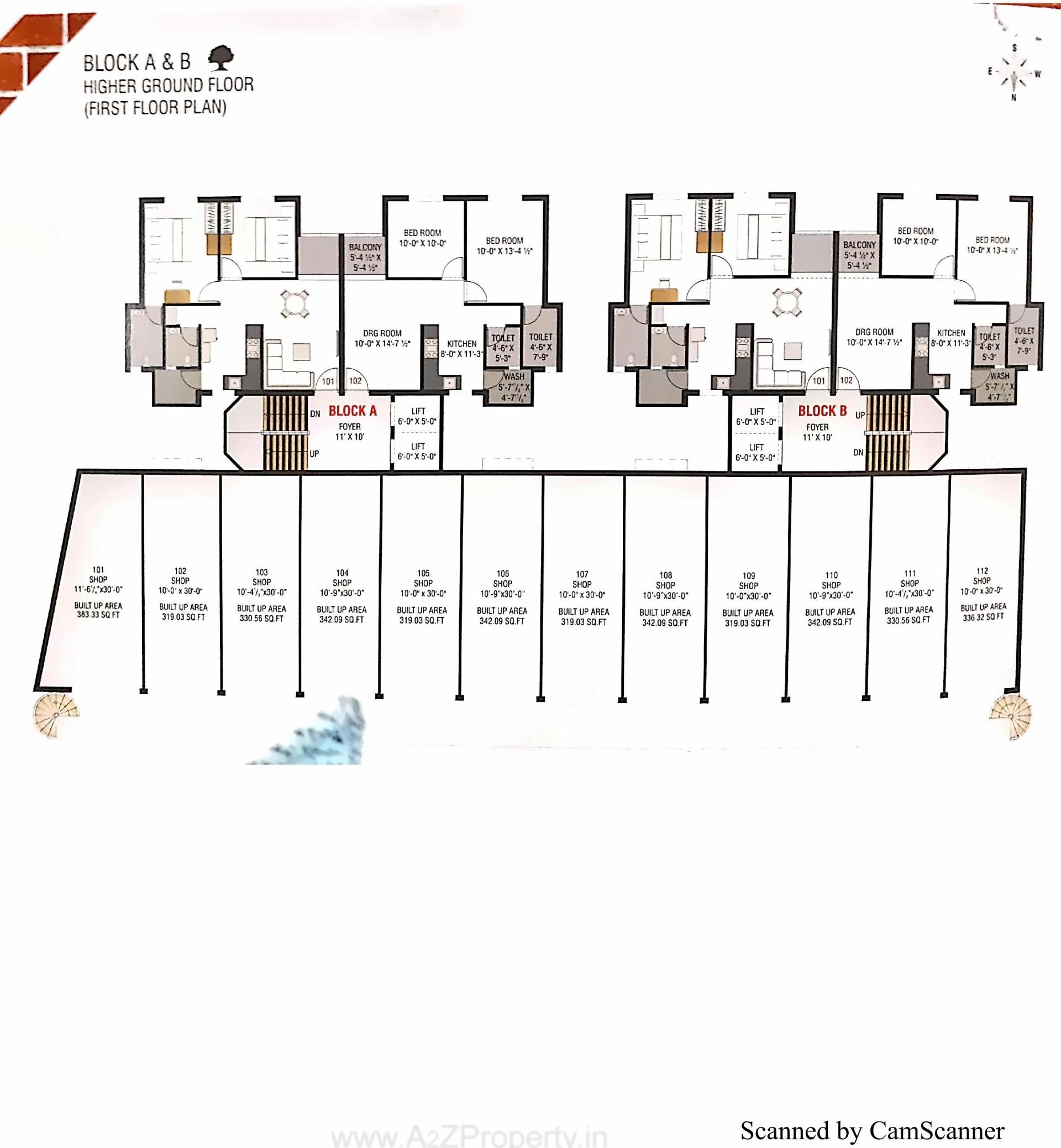 Layout of real estate project Silver Kalp located at Tavra, Bharuch, Gujarat
