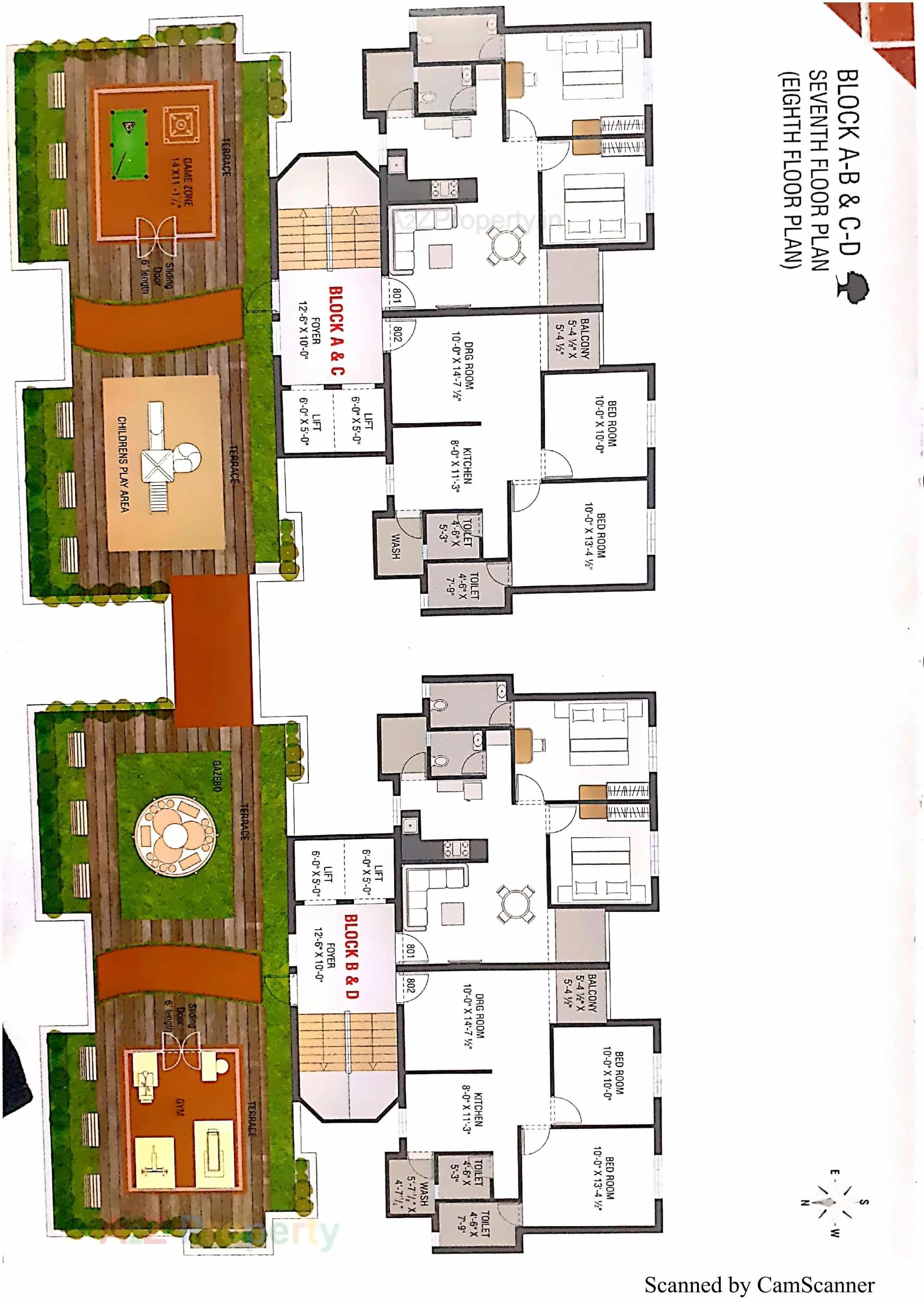 Layout of real estate project Silver Kalp located at Tavra, Bharuch, Gujarat
