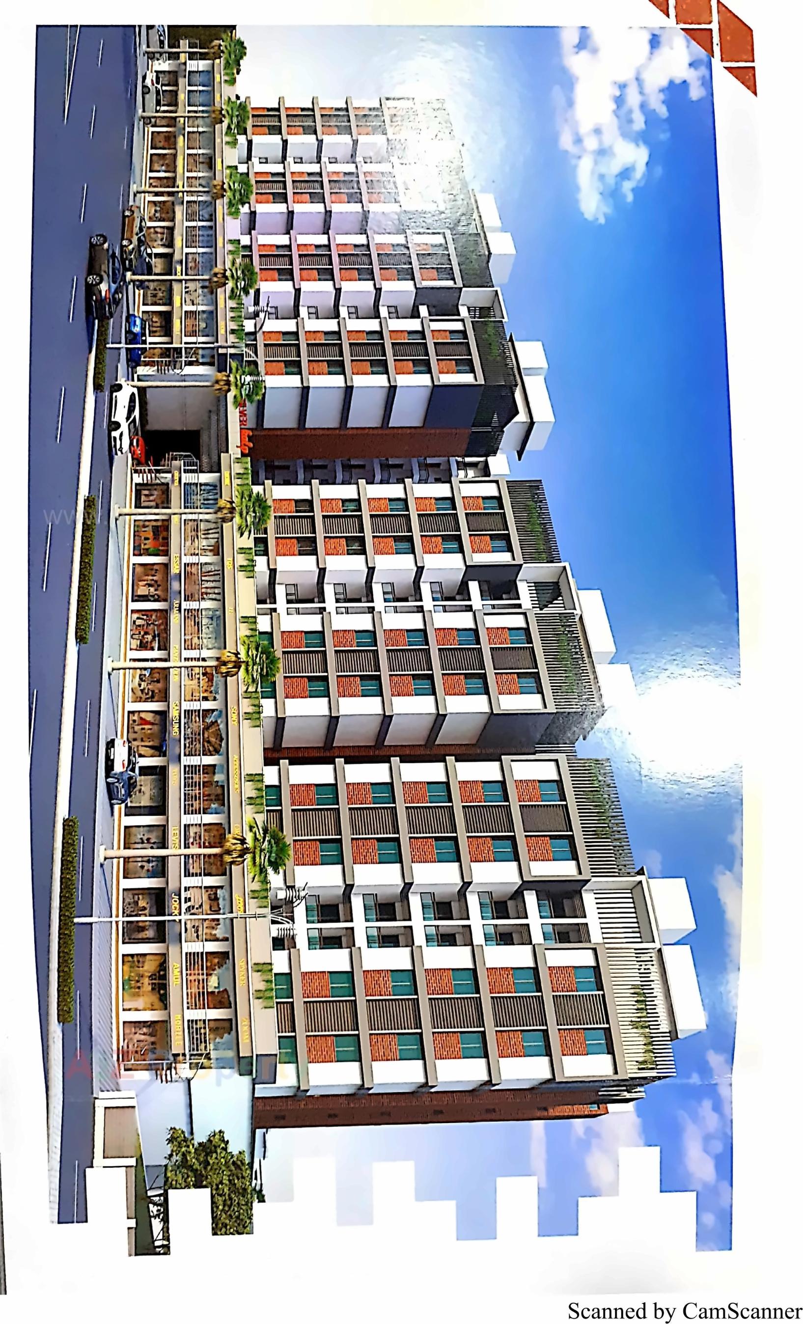 3D Elevation of real estate project Silver Kalp located at Tavra, Bharuch, Gujarat