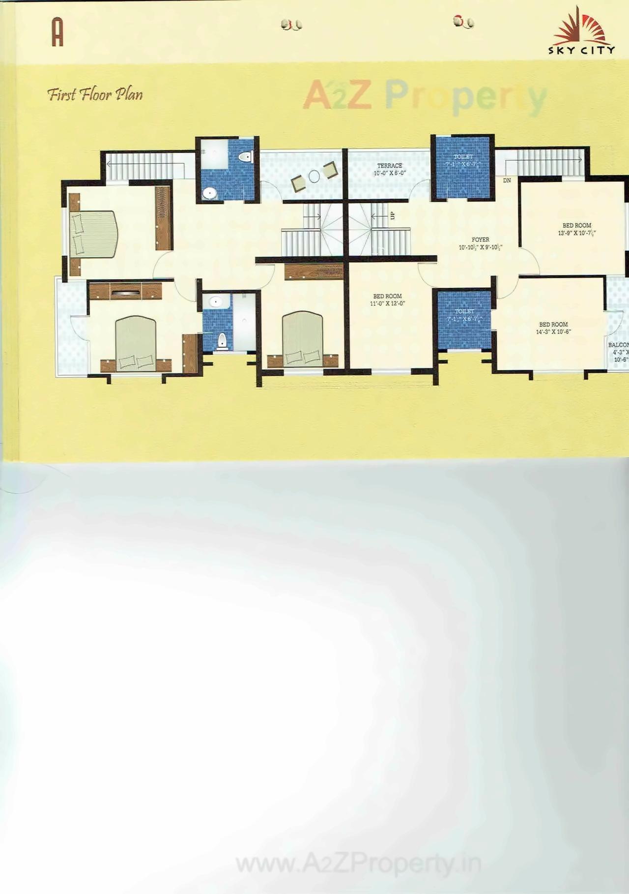 Layout of real estate project Sky City located at Diva, Bharuch, Gujarat