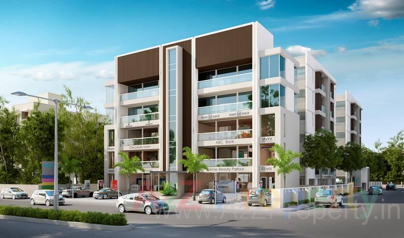 3D Elevation of real estate project Sld Essenza located at Bholav, Bharuch, Gujarat