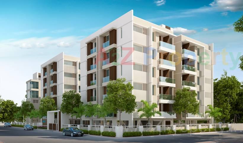 3D Elevation of real estate project Sld Essenza located at Bholav, Bharuch, Gujarat