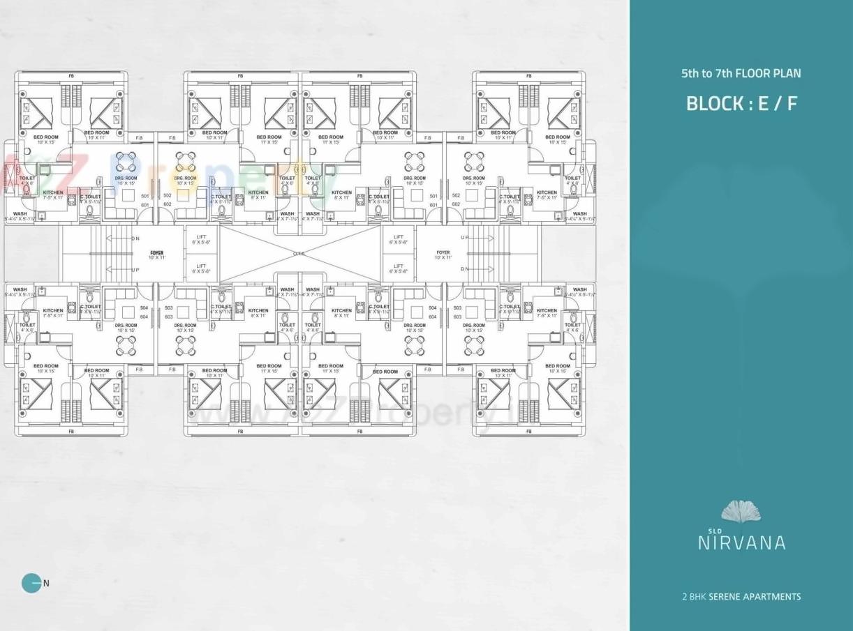 Layout of real estate project Sld Nirvana located at Zadeshwar, Bharuch, Gujarat