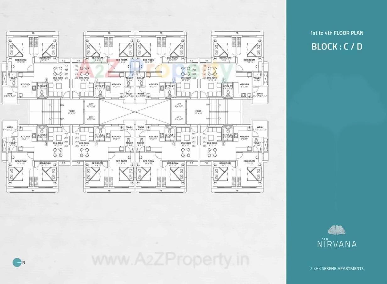 Layout of real estate project Sld Nirvana located at Zadeshwar, Bharuch, Gujarat