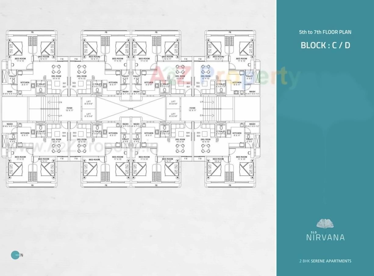 Layout of real estate project Sld Nirvana located at Zadeshwar, Bharuch, Gujarat